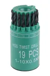 Sada vrtákov 1-10mm 19 ks 20315
