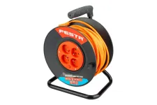 Kábel predlžovací na bubne FESTA 25m 4zásuvky 3x1.5mm IP20 MAX 3680W