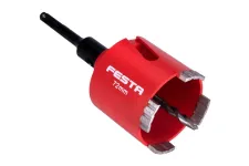 Korunka vŕtacia diamantová FESTA 72mm segmentová so stopkou SDS+