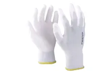 Rukavice FESTA KELT WHITE máčané PU veľ. 9, CE 388