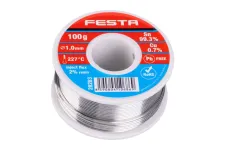 Drôt spájkovací trubičkový FESTA Sn 99,3% / 0,7% Cu, O 1mm, 100g