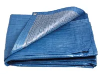 PE plachta zakrývacia 2x2m 70g/1m2 modro-strieborná