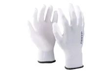 Rukavice FESTA KELT WHITE máčané PU veľ. 11, CE 388