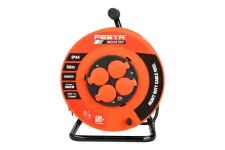 Kábel predlž.na bubne vonk. FESTA INDUSTRY 3x1.5mm 50m 230V max 3680W 4 zas.IP44