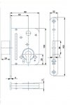 Zámok 2634 Zn/80/vl bez strel