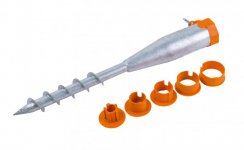 Zemný vrták 550mm sada 55450